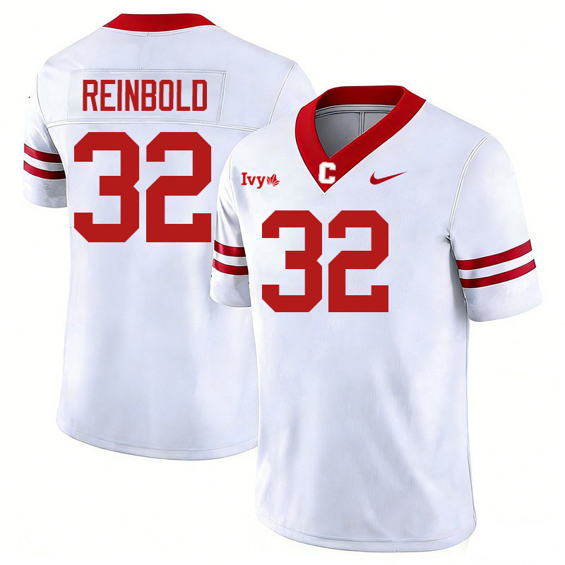 Cornell Big Red #32 James Reinbold College Football Jerseys,Uniforms Stitched-White